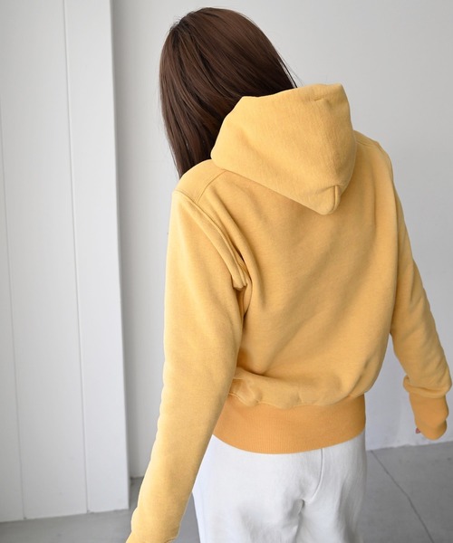 CANAL JEAN（キャナルジーン）の「arc(アーク) フリースミニパーカー（パーカー・レディース・ネイビー/グレー/イエロー/キナリ・38）」の18枚目の写真