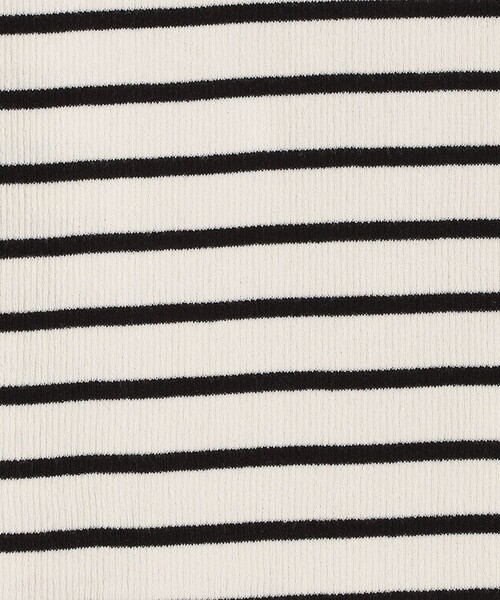 SHIPS(シップス)の「*〈手洗い可能/UVカット〉襟付きリブニット ボーダー/ソリッド◇(ニット/セーター・レディース・ベージュ/ネイビー/オフホワイト/ライトグリーン・ONE SIZE)」の14枚目の写真