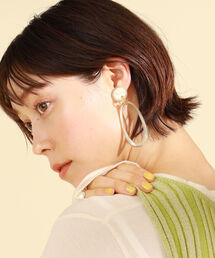 Ray BEAMS | L’INDO CHINEUR / OVAL イヤリング(イヤリング)