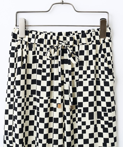 CIAOPANIC（チャオパニック）の「総柄ワイドイージーパンツ（その他パンツ・レディース・ブラック/ベージュ/ブラウン/チェック・FREE）」の18枚目の写真