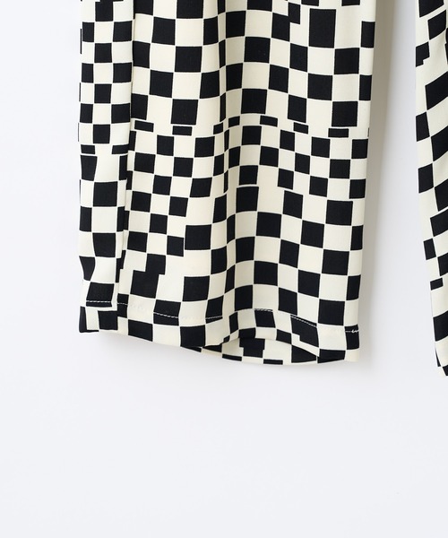 CIAOPANIC（チャオパニック）の「総柄ワイドイージーパンツ（その他パンツ・レディース・ブラック/ベージュ/ブラウン/チェック・FREE）」の6枚目の写真