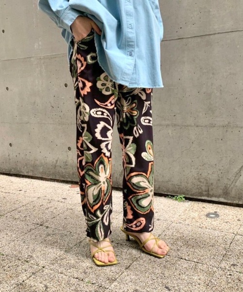 CIAOPANIC（チャオパニック）の「総柄ワイドイージーパンツ（その他パンツ・レディース・ブラック/ベージュ/ブラウン/チェック・FREE）」の22枚目の写真