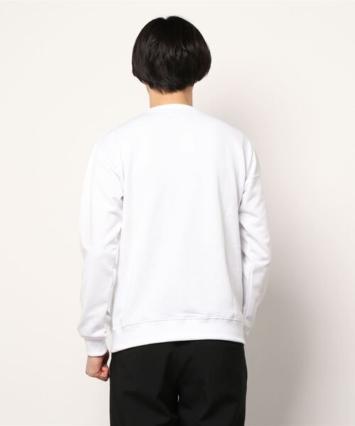 LUXE/R(ラグジュ)の「【ユニセックス】【LUXE/R】モノグラム & くまさん 刺繍 スウェット プルオーバー(RMS)(スウェット・メンズ・ホワイト×ブラック/ブラック×ホワイト/杢グレー・MEDIUM/LARGE)」の5枚目の写真