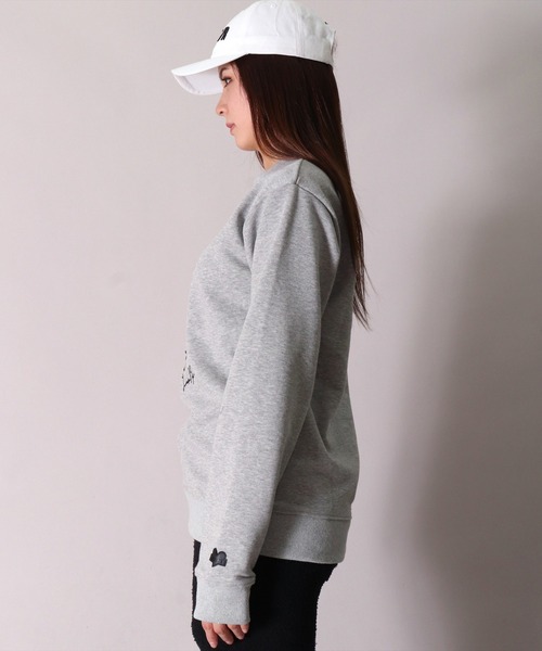 LUXE/R(ラグジュ)の「【ユニセックス】【LUXE/R】モノグラム & くまさん 刺繍 スウェット プルオーバー(RMS)(スウェット・メンズ・ホワイト×ブラック/ブラック×ホワイト/杢グレー・MEDIUM/LARGE)」の17枚目の写真