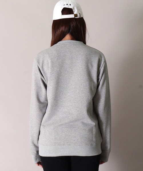 LUXE/R(ラグジュ)の「【ユニセックス】【LUXE/R】モノグラム & くまさん 刺繍 スウェット プルオーバー(RMS)(スウェット・メンズ・ホワイト×ブラック/ブラック×ホワイト/杢グレー・MEDIUM/LARGE)」の16枚目の写真