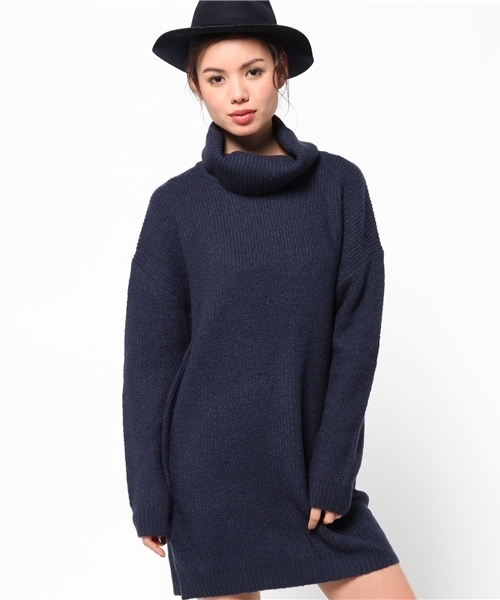 MOUSSY(マウジー)の「Looseturtle OPK(ワンピース・レディース・トップグレー/オフホワイト/ネイビー・FREE)」の3枚目の写真