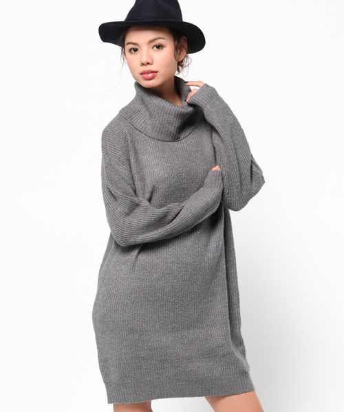 MOUSSY(マウジー)の「Looseturtle OPK(ワンピース・レディース・トップグレー/オフホワイト/ネイビー・FREE)」の2枚目の写真