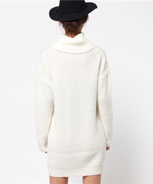 MOUSSY(マウジー)の「Looseturtle OPK(ワンピース・レディース・トップグレー/オフホワイト/ネイビー・FREE)」の5枚目の写真