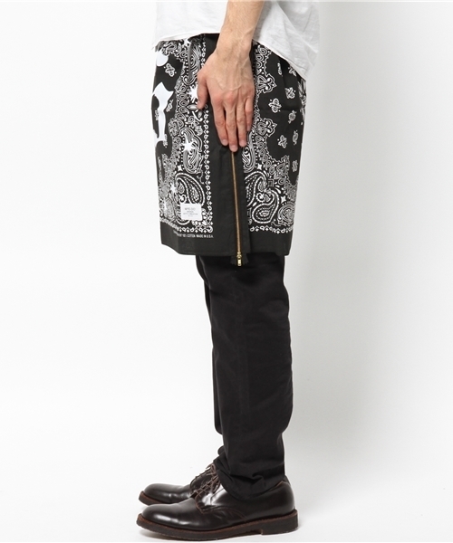 MYE-DO'（マイ・ドゥ）の「バンダナスカート”96”（スカート・メンズ・ホワイト/ブラック・FREE）」の3枚目の写真