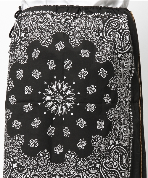 MYE-DO'（マイ・ドゥ）の「バンダナスカート”96”（スカート・メンズ・ホワイト/ブラック・FREE）」の8枚目の写真