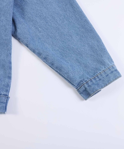 Amulet（アミュレット）の「デニム風ジャケット（デニムジャケット・レディース・ブルー・M/L/XL）」の13枚目の写真