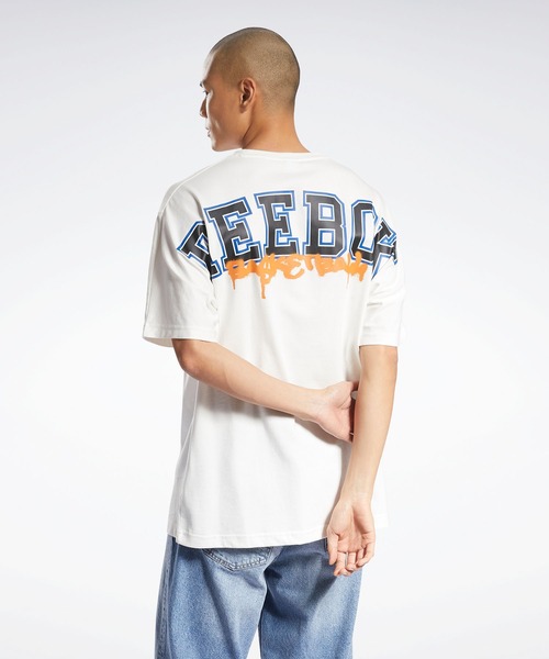 Reebok（リーボック）の「クラシックス バスケットボール ニット Tシャツ / CLASSICS BASKETBALL KNIT T-SHIRT（Tシャツ/カットソー・メンズ・ブラック/アイボリー・SMALL/MEDIUM/LARGE/X-LARGE/XX-LARGE/X-SMALL/XXX-LARGE）」の3枚目の写真
