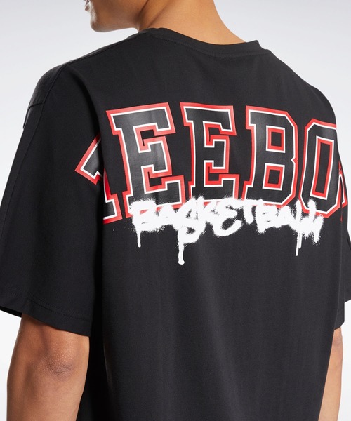 Reebok（リーボック）の「クラシックス バスケットボール ニット Tシャツ / CLASSICS BASKETBALL KNIT T-SHIRT（Tシャツ/カットソー・メンズ・ブラック/アイボリー・SMALL/MEDIUM/LARGE/X-LARGE/XX-LARGE/X-SMALL/XXX-LARGE）」の11枚目の写真