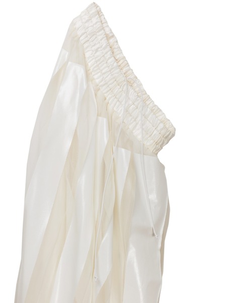 NAKAGAMI（ナカガミ）の「NAKAGAMI(ナカガミ) rubber print skirt/スカート/N03REG0001A（スカート・レディース・ホワイト/ブラック・1）」の16枚目の写真