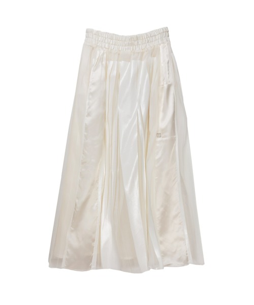 NAKAGAMI（ナカガミ）の「NAKAGAMI(ナカガミ) rubber print skirt/スカート/N03REG0001A（スカート・レディース・ホワイト/ブラック・1）」の19枚目の写真