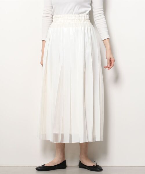 NAKAGAMI（ナカガミ）の「NAKAGAMI(ナカガミ) rubber print skirt/スカート/N03REG0001A（スカート・レディース・ホワイト/ブラック・1）」の9枚目の写真