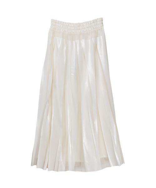 NAKAGAMI（ナカガミ）の「NAKAGAMI(ナカガミ) rubber print skirt/スカート/N03REG0001A（スカート・レディース・ホワイト/ブラック・1）」の8枚目の写真