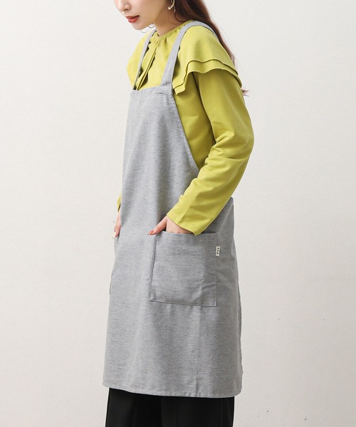 ALTROSE（アルトローズ）の「エプロン [バッグクロス]（エプロン・レディース・ブラック/ベージュ/ネイビー/グレー/ストライプ/チェック・FREE）」の21枚目の写真