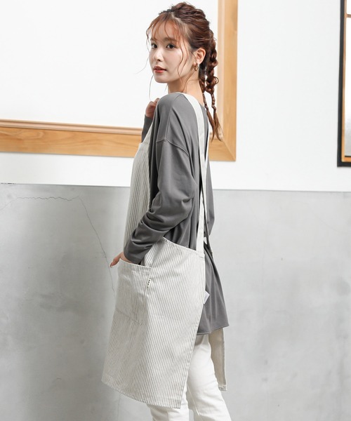 ローズデザイン　エプロン　新品未使用 アルトローズ ALTROSE エプロン バック クロス 簡単 着脱 メンズ