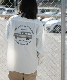 JOHN'S CLOSET | 【a】ナチュラルストレッチポリエステル バック刺繍BOWLING/DRIVINGシャツ　長袖(シャツ/ブラウス)