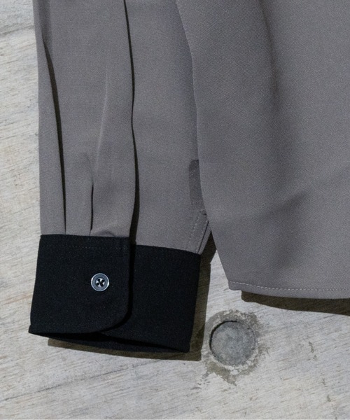 JOHN'S CLOSET（ジョンズクローゼット）の「【a】ナチュラルストレッチポリエステル バック刺繍BOWLING/DRIVINGシャツ　長袖（シャツ/ブラウス・メンズ・グレイッシュベージュ/ホワイト系その他/ベージュ系その他/ホワイト/ブラック/グリーン系その他/ブラック系その他/その他2/その他1/ブルー系その他/グリーン/ブルー・LARGE/MEDIUM）」の16枚目の写真