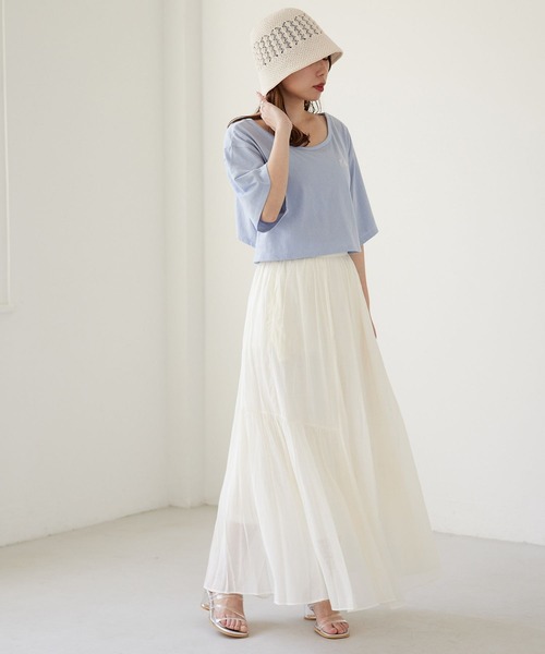 Heather（ヘザー）の「イレヘムギャザースカート 　274145（スカート・レディース・ブラック/グレー/アイボリー・FREE）」の21枚目の写真