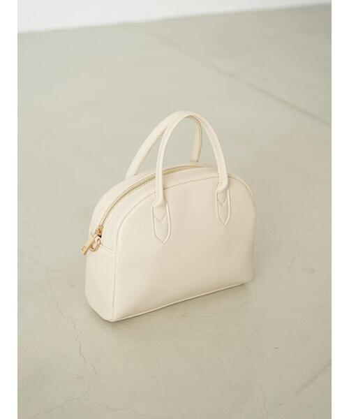 earth music&ecology(アースミュージックアンドエコロジー)の「ラウンドミニボストンバッグ*(トートバッグ・レディース・ブラック/ベージュ/アイボリー・FREE)」の12枚目の写真