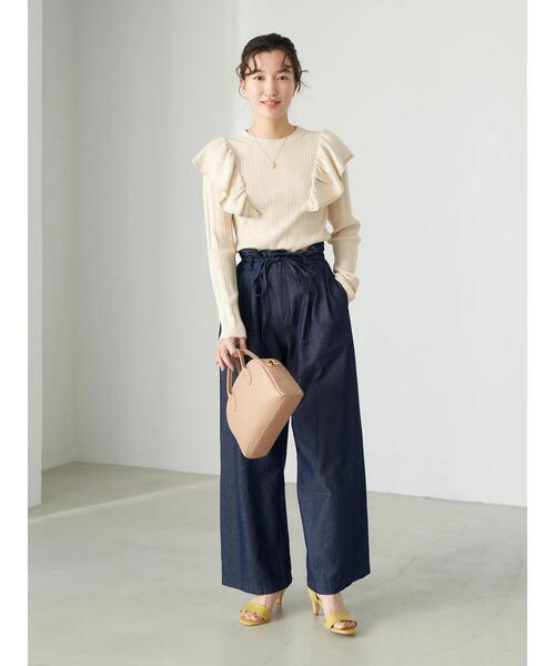 earth music&ecology(アースミュージックアンドエコロジー)の「ラウンドミニボストンバッグ*(トートバッグ・レディース・ブラック/ベージュ/アイボリー・FREE)」の21枚目の写真