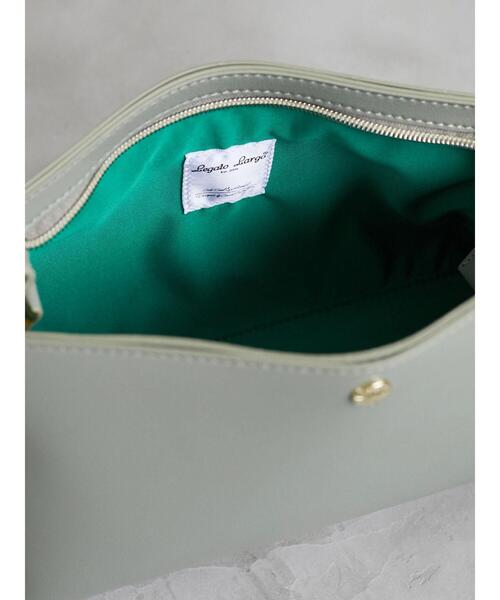 Legato Largo(レガートラルゴ)の「・別注Legato Largo 軽量ショルダーバッグ*(ショルダーバッグ・レディース・ブラック/グリーン/アイボリー・FREE)」の8枚目の写真