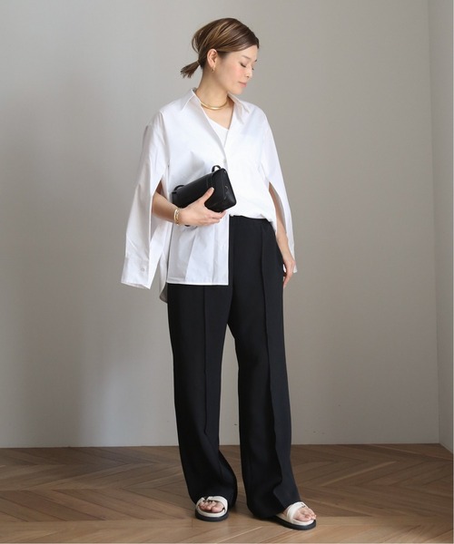 CINOH（チノ）の「【CINOH/チノ】WHITE SLIT SLEEVE シャツ（シャツ