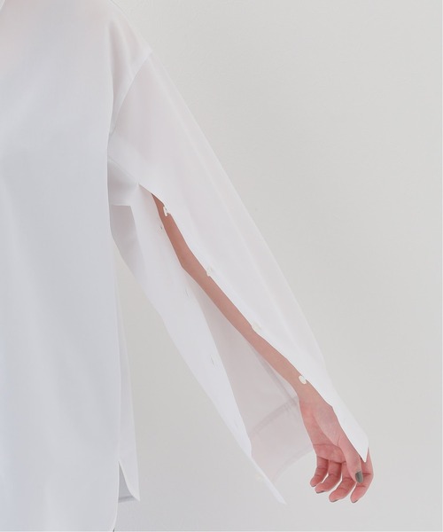 【CINOH/チノ】SLIT SLEEVE シャツ CINOH（チノ）の「【CINOH/チノ】WHITE SLIT SLEEVE シャツ（シャツ