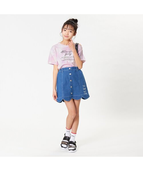 algy（アルジー）の「ショルダーロゴタイダイT（Tシャツ/カットソー・キッズ・イエロー/ミント/ラベンダー・SMALL/MEDIUM/X-SMALL/XX-SMALL）」の5枚目の写真
