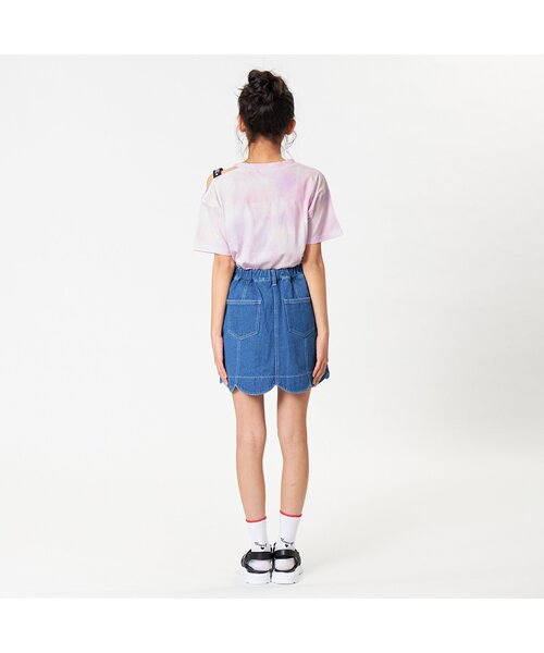 algy（アルジー）の「ショルダーロゴタイダイT（Tシャツ/カットソー・キッズ・イエロー/ミント/ラベンダー・SMALL/MEDIUM/X-SMALL/XX-SMALL）」の6枚目の写真