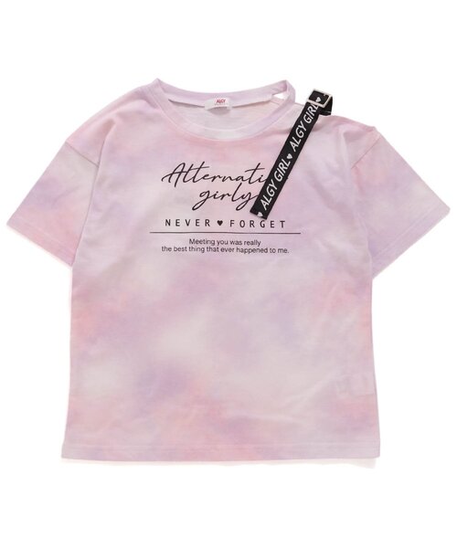 algy（アルジー）の「ショルダーロゴタイダイT（Tシャツ/カットソー・キッズ・イエロー/ミント/ラベンダー・SMALL/MEDIUM/X-SMALL/XX-SMALL）」の8枚目の写真