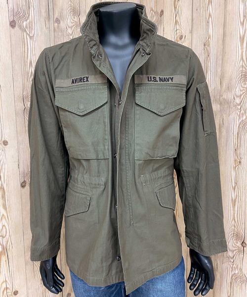 AVIREX(アヴィレックス)の「USN PATCH M-65 ミリタリージャケット(ミリタリージャケット・メンズ・ベージュ/オリーブ/ブラック・L/XL/M/XXL)」の3枚目の写真