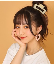 ANAP GｉRL | ハートチェッカー柄イヤリング(イヤリング)