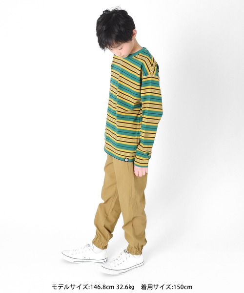 GLAZOS（グラソス）の「[ワイドテーパード]スーパーストレッチ・ジョガーパンツ（その他パンツ・キッズ・ブラック/ベージュ/カーキ・130cm/140cm/150cm/160cm/170cm）」の6枚目の写真