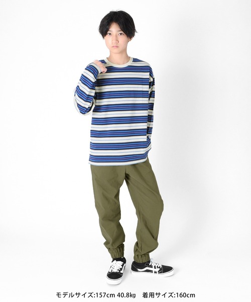 GLAZOS（グラソス）の「[ワイドテーパード]スーパーストレッチ・ジョガーパンツ（その他パンツ・キッズ・ブラック/ベージュ/カーキ・130cm/140cm/150cm/160cm/170cm）」の7枚目の写真