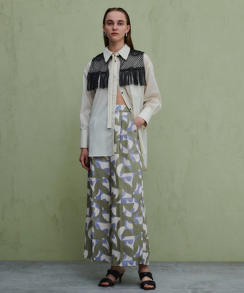 PUBLIC TOKYO（パブリックトウキョウ）の「ジオメアートワイドパンツ/ウォッシャブル（その他パンツ・レディース・パープル/ネイビー・FREE）」の14枚目の写真