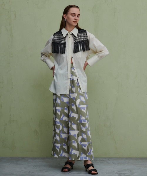 PUBLIC TOKYO（パブリックトウキョウ）の「ジオメアートワイドパンツ/ウォッシャブル（その他パンツ・レディース・パープル/ネイビー・FREE）」の15枚目の写真