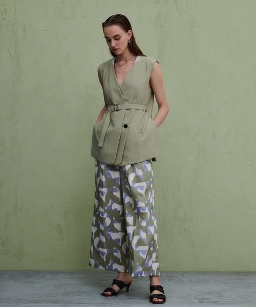 PUBLIC TOKYO（パブリックトウキョウ）の「ジオメアートワイドパンツ/ウォッシャブル（その他パンツ・レディース・パープル/ネイビー・FREE）」の13枚目の写真