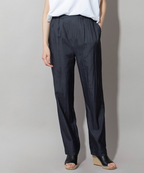 Munich（ミューニック）の「キュプラオーガニックコットンテーパードパンツ（その他パンツ・レディース・パープル/サックスブルー/グリーン/ダークグレー・S/XS/M）」の2枚目の写真