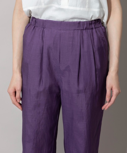 Munich（ミューニック）の「キュプラオーガニックコットンテーパードパンツ（その他パンツ・レディース・パープル/サックスブルー/グリーン/ダークグレー・S/XS/M）」の11枚目の写真