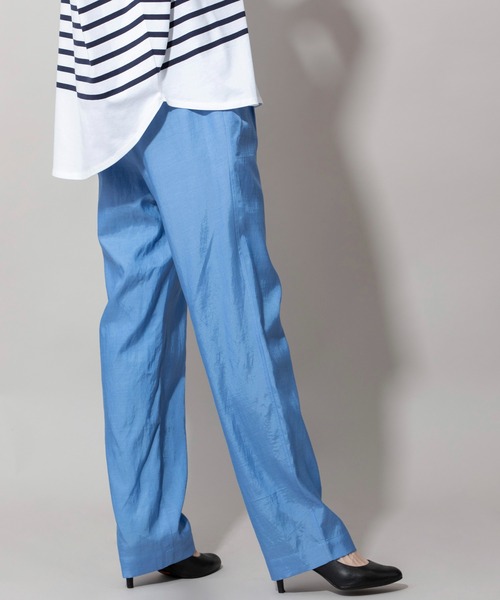 Munich（ミューニック）の「キュプラオーガニックコットンテーパードパンツ（その他パンツ・レディース・パープル/サックスブルー/グリーン/ダークグレー・S/XS/M）」の19枚目の写真