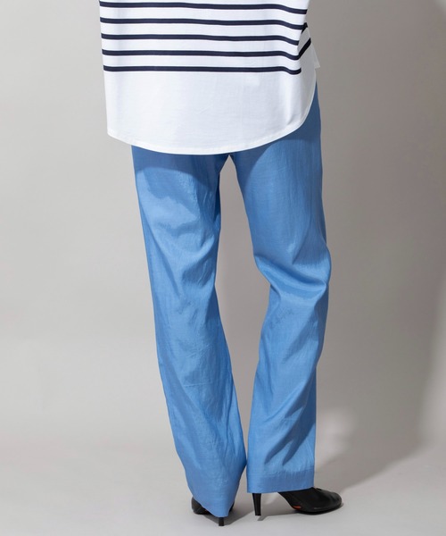 Munich（ミューニック）の「キュプラオーガニックコットンテーパードパンツ（その他パンツ・レディース・パープル/サックスブルー/グリーン/ダークグレー・S/XS/M）」の20枚目の写真