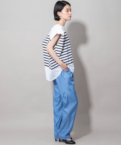 Munich（ミューニック）の「キュプラオーガニックコットンテーパードパンツ（その他パンツ・レディース・パープル/サックスブルー/グリーン/ダークグレー・S/XS/M）」の16枚目の写真