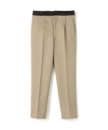 ウールツイル 1タックテーパードパンツ