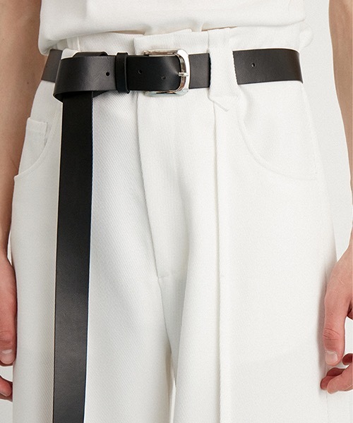 MIXSEVEN（ミックスセブン）の「ハイウェストホワイトワイドパンツ　MX22SS25 【MIX SEVEN】【2022SS】（スラックス・メンズ・ホワイト・S/M/L）」の9枚目の写真