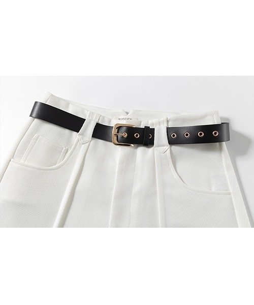 MIXSEVEN（ミックスセブン）の「ハイウェストホワイトワイドパンツ　MX22SS25 【MIX SEVEN】【2022SS】（スラックス・メンズ・ホワイト・S/M/L）」の13枚目の写真