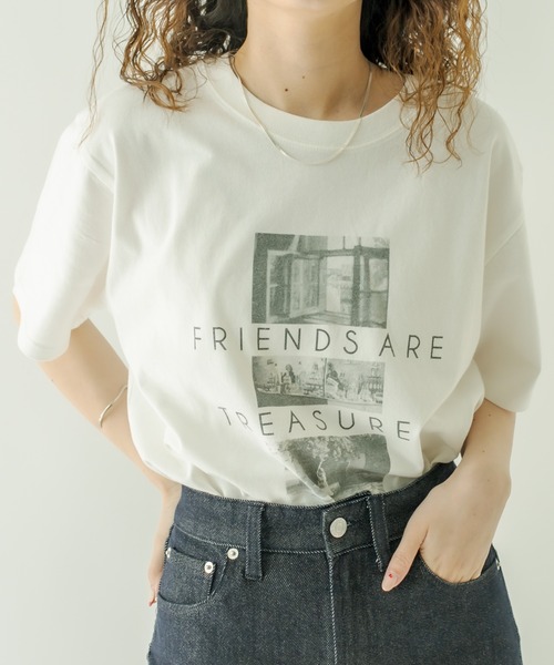 mystic（ミスティック）の「used加工フォトプリントTシャツ（Tシャツ/カットソー・レディース・オフホワイト・FREE）」の9枚目の写真